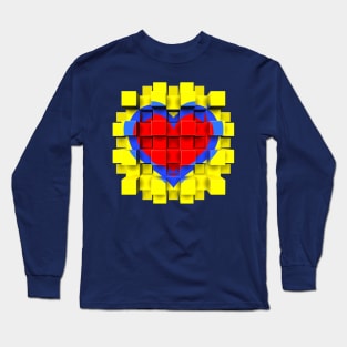 Cubexplode Heart Long Sleeve T-Shirt